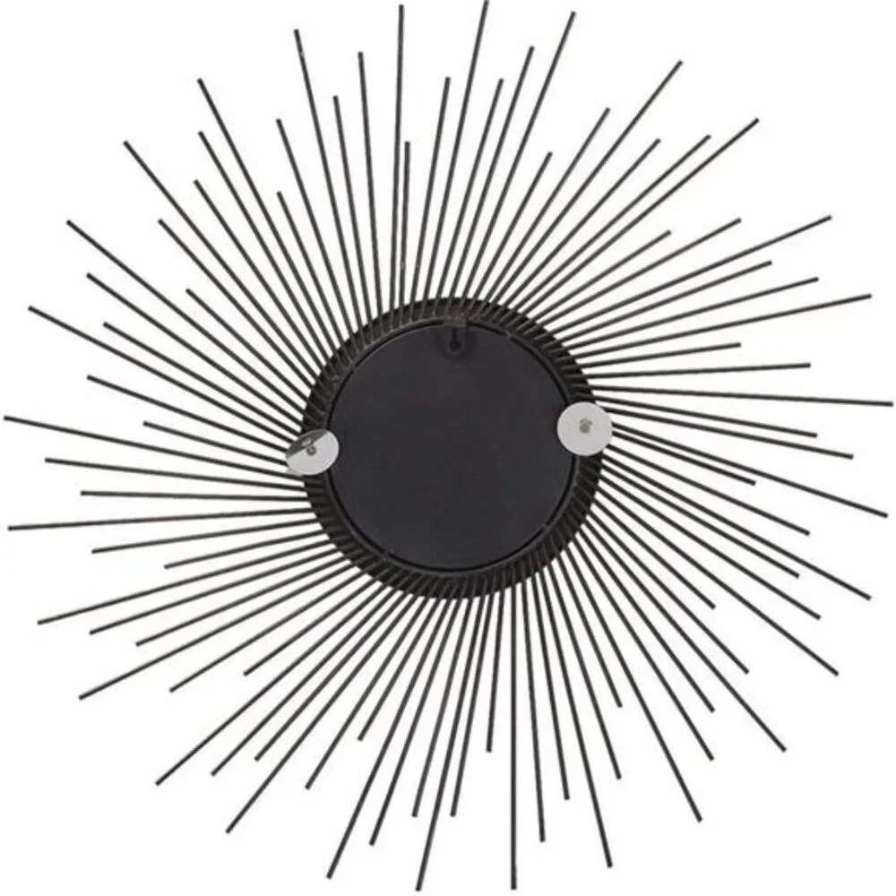 NEW West Elm Gold Retro Starburst Mid-Century Modern Hanging Wall Mirror - 25